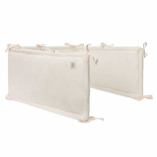 Jollein - Playpen Bumper-  Cosy Knit - Ivory - 183 x 30 cm - Mabel & Fox