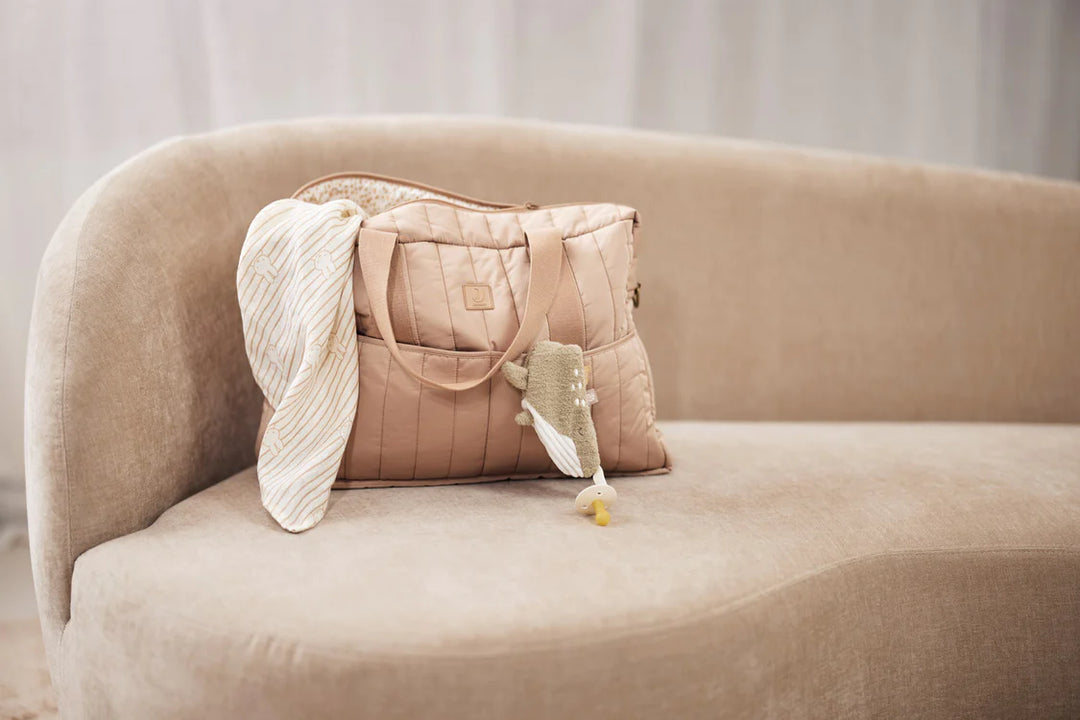 Jollein - Puffed Moos Diaper Bag - Biscuit - Mabel & Fox