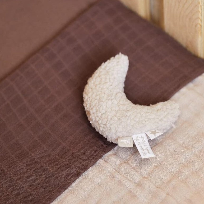 Jollein - Rattle Moon - Nougat - Mabel & Fox