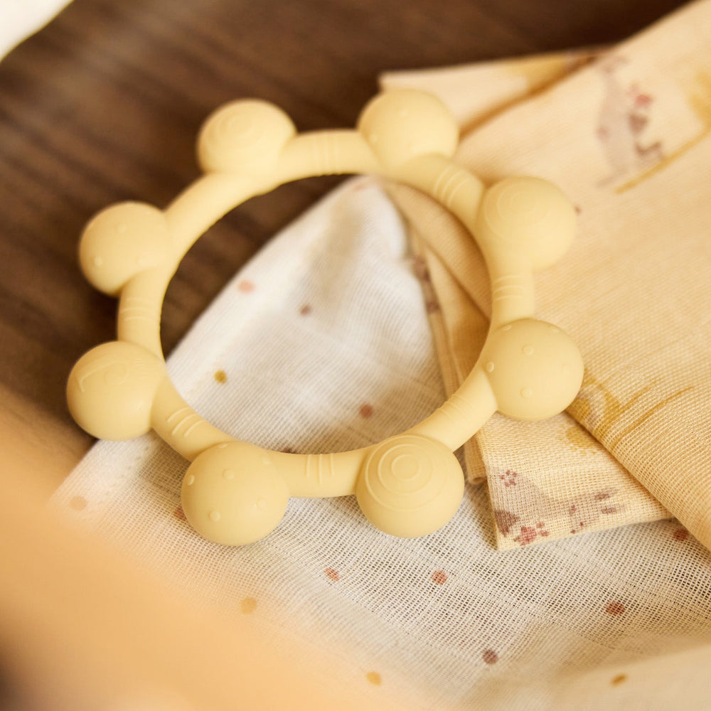Jollein - Silicone Teething Ring - Sun - Mabel & Fox