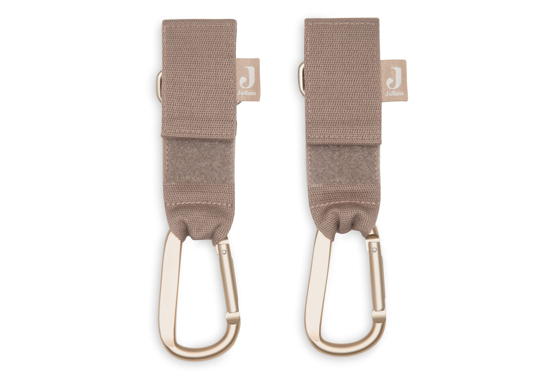 Jollein - Stroller Hooks - Milky Coffee - Mabel & Fox