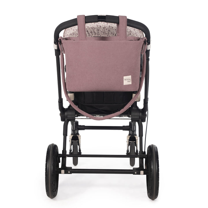 Walking Mum - Changing Bag - Corduroy Gala Cerise - Mabel & Fox