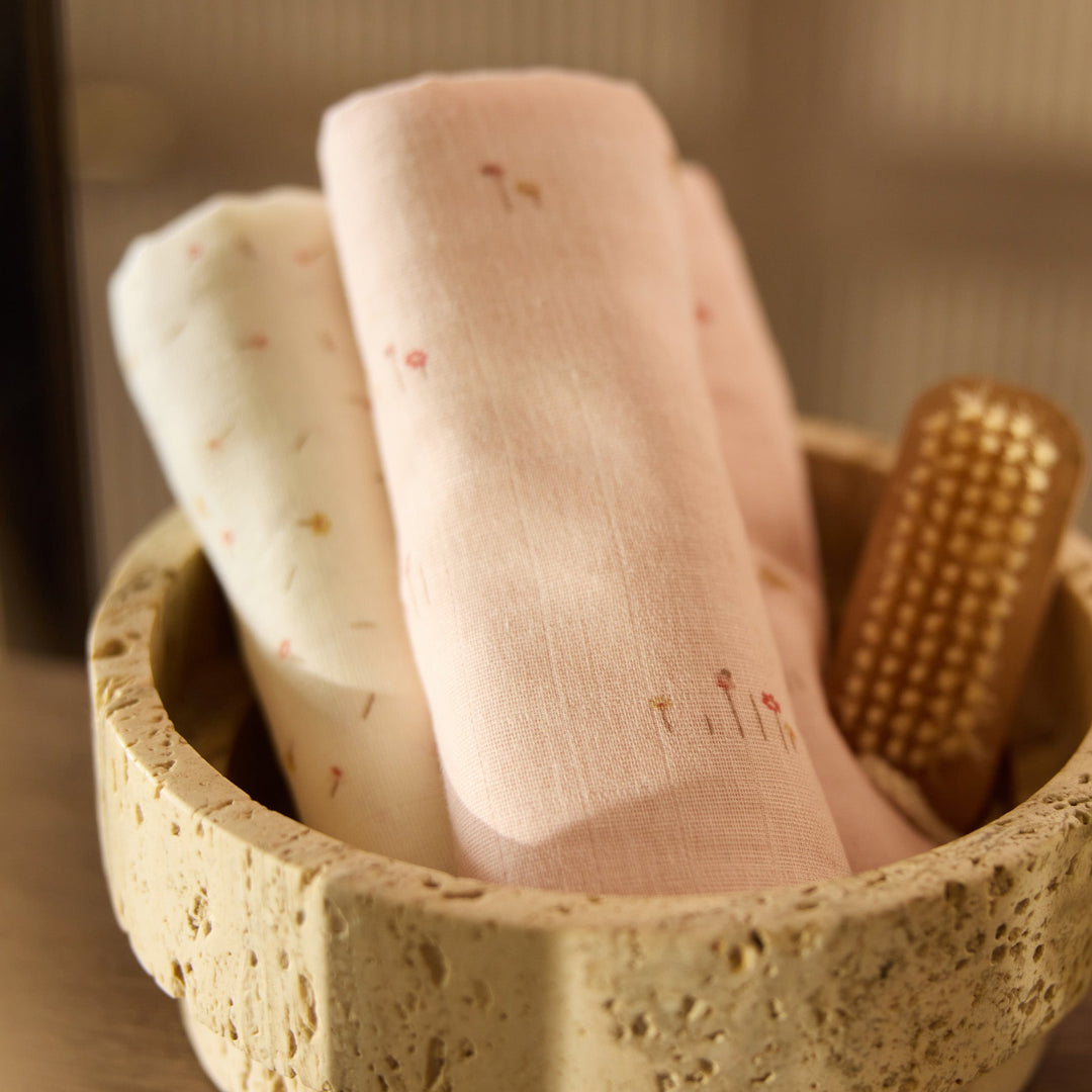 Jollein - Mouth Cloth Muslin 70x70cm - Pretty Picnic - 3 Pack - Mabel & Fox