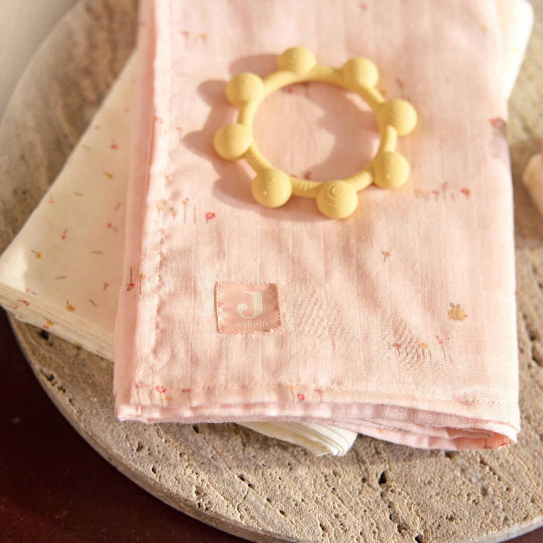 Jollein - Mouth Cloth Muslin 70x70cm - Pretty Picnic - 3 Pack - Mabel & Fox