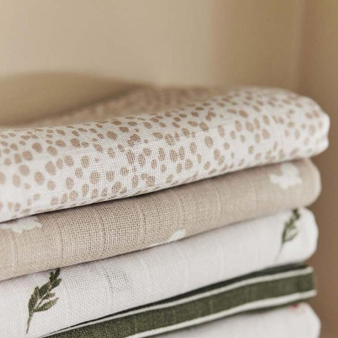 Jollein - Washcloth Set - Dotted & Rabbit (2 Pack) - Mabel & Fox