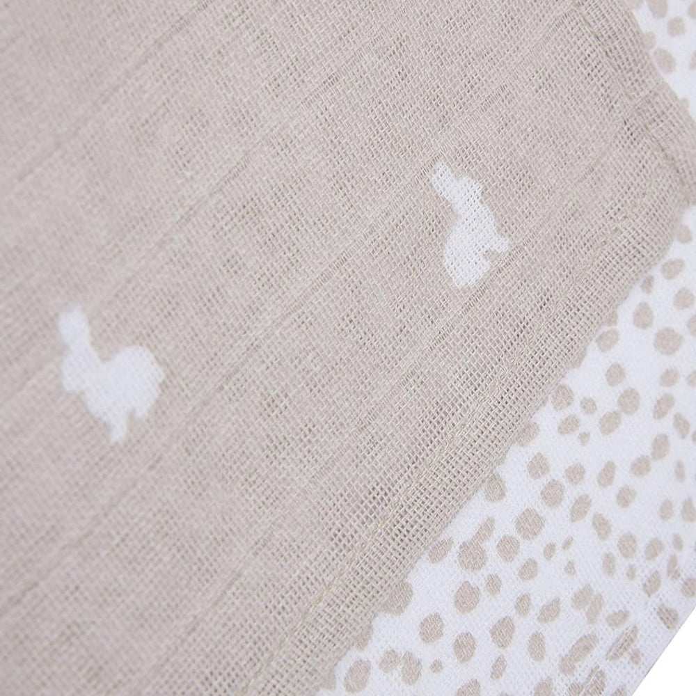 Jollein - Washcloth Set - Dotted & Rabbit (2 Pack) - Mabel & Fox