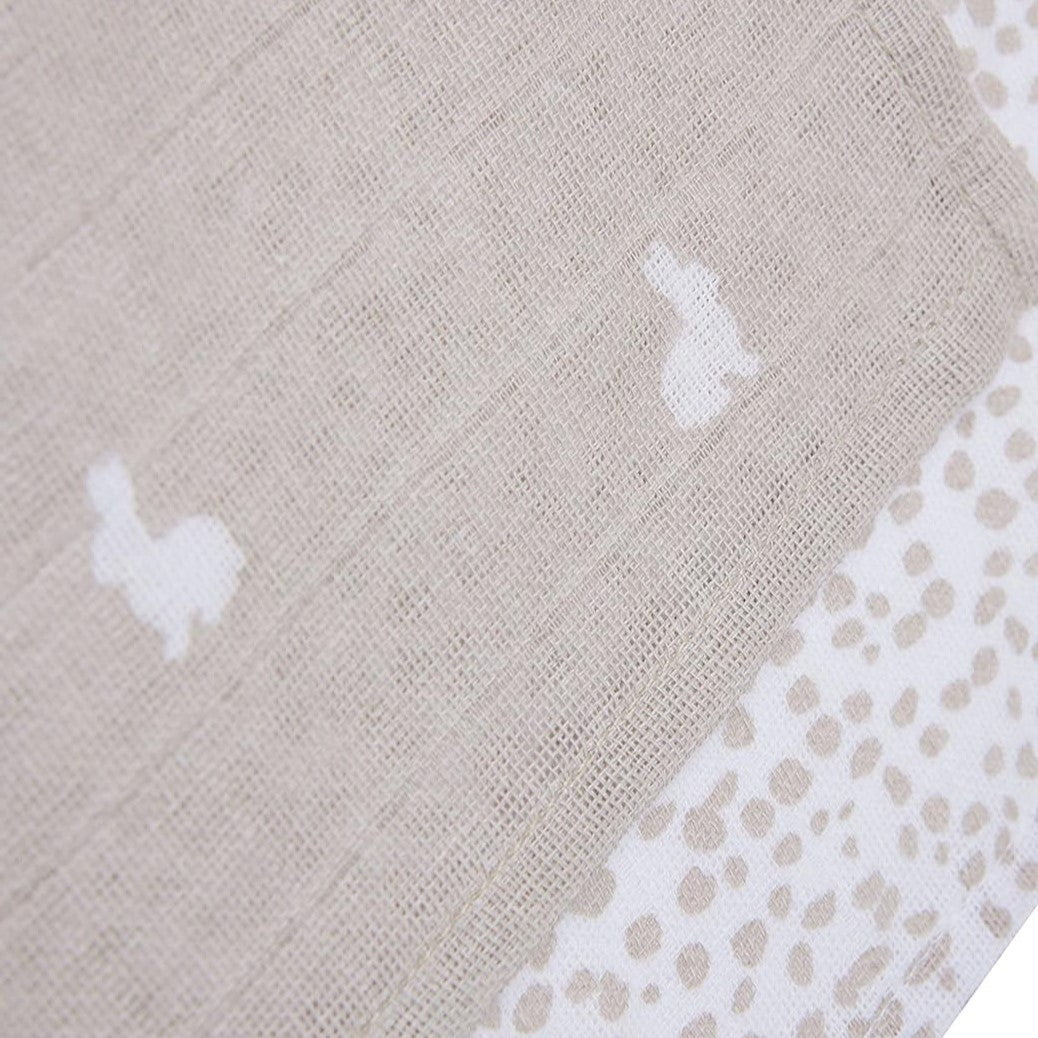 Jollein - Washcloth Set - Dotted & Rabbit (2 Pack) - Mabel & Fox