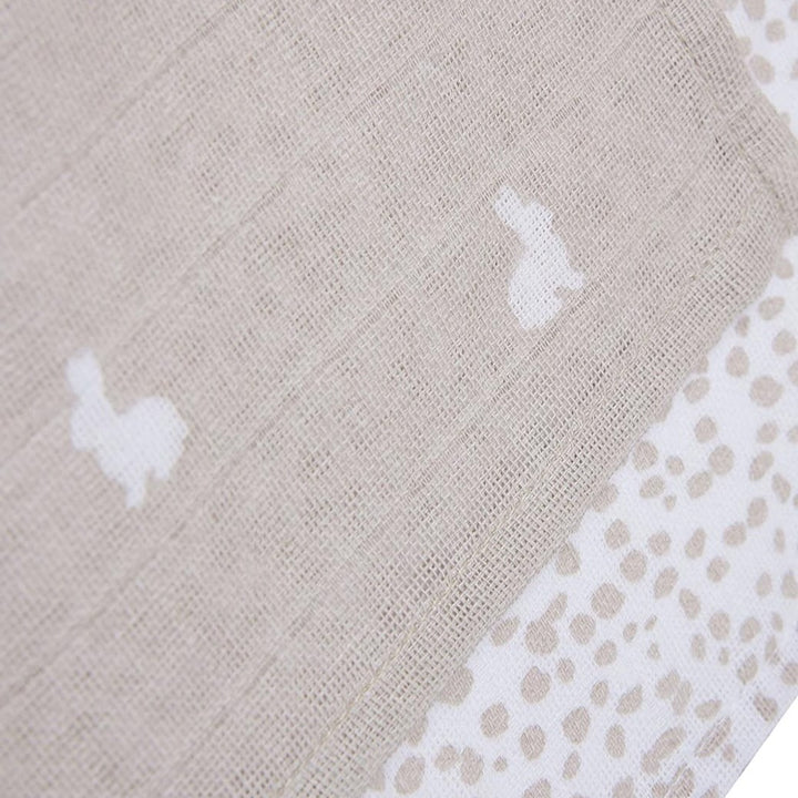 Jollein - Washcloth Set - Dotted & Rabbit (2 Pack) - Mabel & Fox