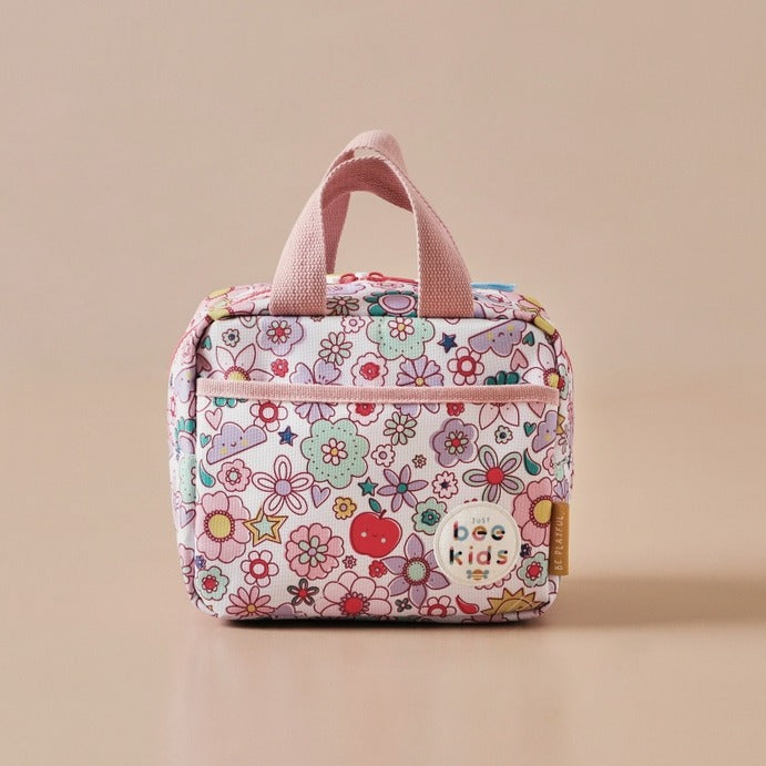 Just Bee Kids - Insulated Lunch Bag - Retro Florals - Mabel & Fox