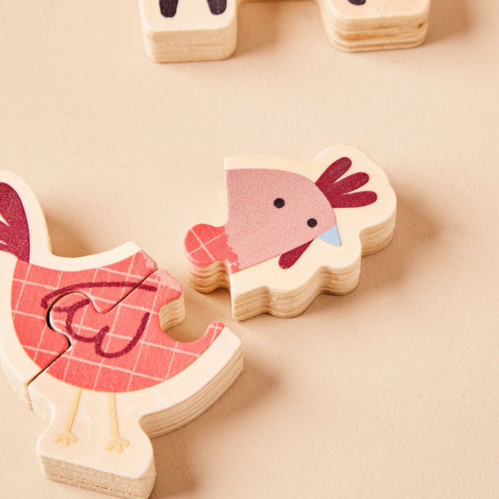 Just Bee Kids - Puzzle - Set Of Farm Animals - Mabel & Fox