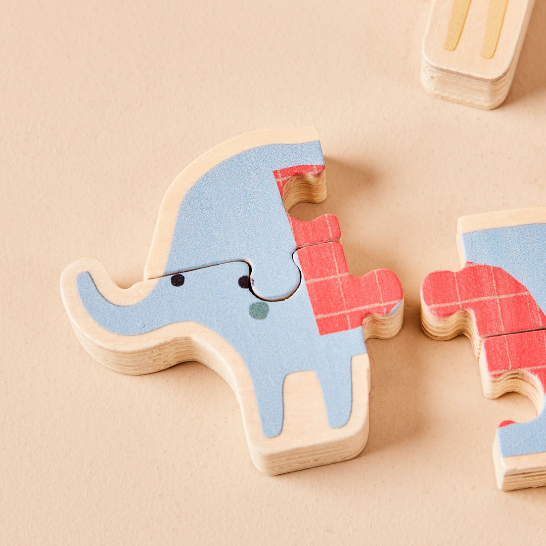 Just Bee Kids - Puzzle - Set Of Safari Animals - Mabel & Fox