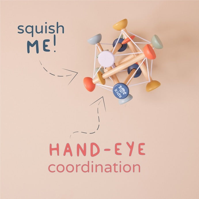 Just Bee Kids - Wooden Activity Ball - Mabel & Fox