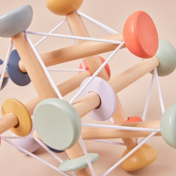 Just Bee Kids - Wooden Activity Ball - Mabel & Fox