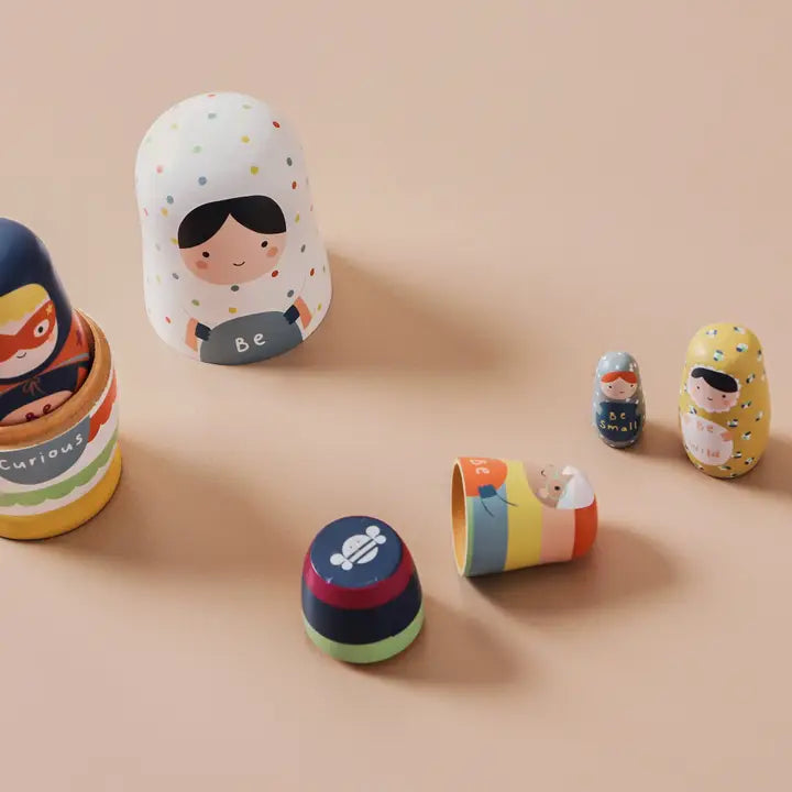 Sample Sale (Imperfect) - Just Bee Kids - Wooden Nesting Dolls - Mabel & Fox