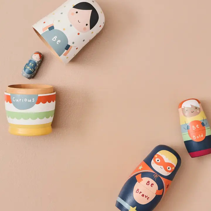 Sample Sale (Imperfect) - Just Bee Kids - Wooden Nesting Dolls - Mabel & Fox