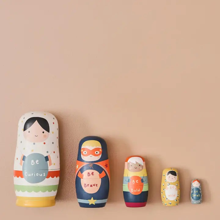 Sample Sale (Imperfect) - Just Bee Kids - Wooden Nesting Dolls - Mabel & Fox