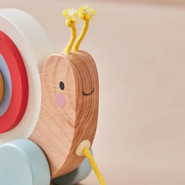 Just Bee Kids - Wooden Pull Along Snail - Mabel & Fox