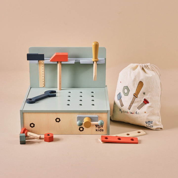 Just Bee Kids – Wooden Tool Bench - Mabel & Fox