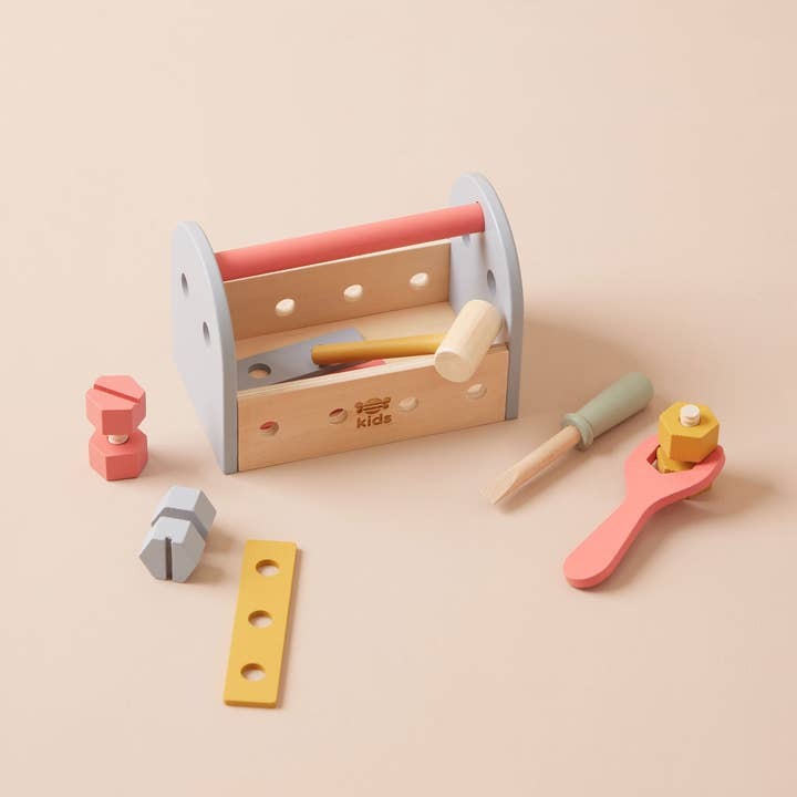 Just Bee Kids - Wooden Tool Box - Mabel & Fox