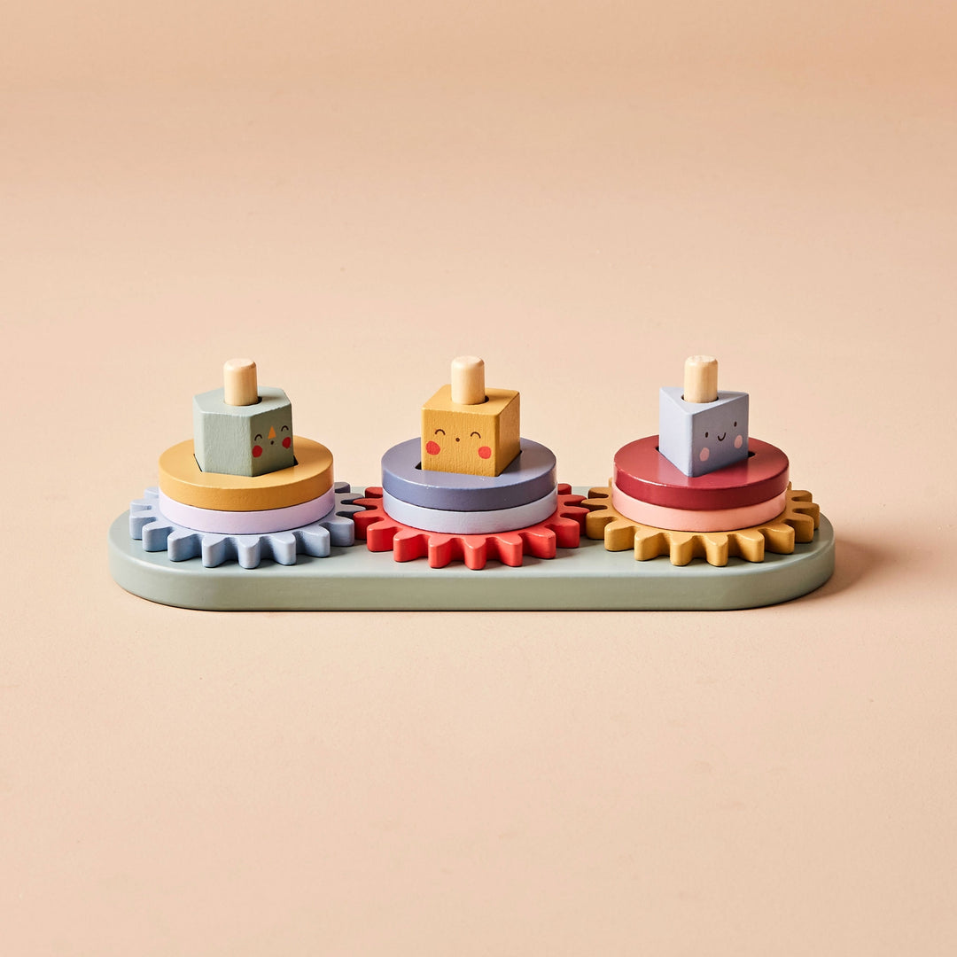 Just Bee Kids – Wooden Turning Cog Toy - Mabel & Fox