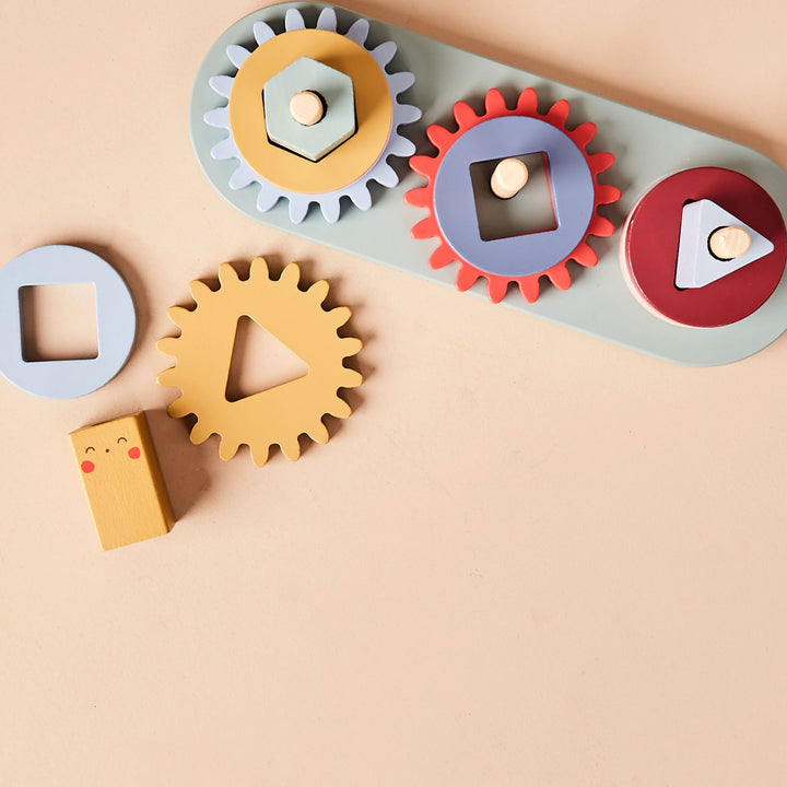 Just Bee Kids – Wooden Turning Cog Toy - Mabel & Fox