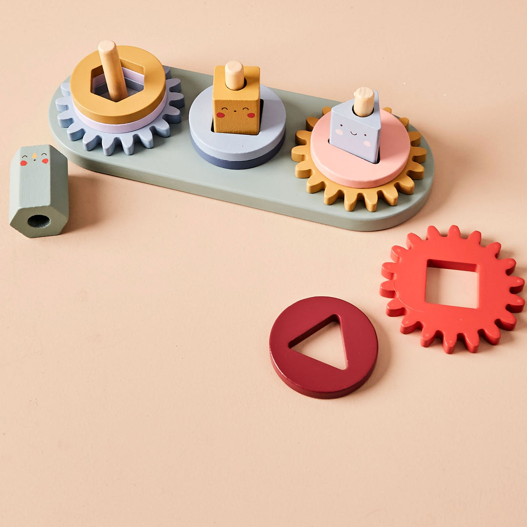 Just Bee Kids – Wooden Turning Cog Toy - Mabel & Fox