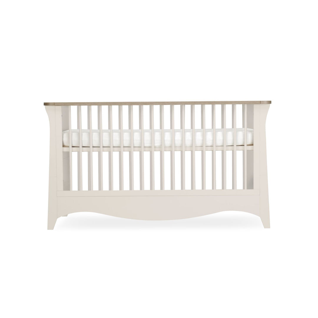 CuddleCo - Clara 3 Piece Set - Cot Bed, Dresser Changer & Wardrobe - Cashmere & Ash - Mabel & Fox