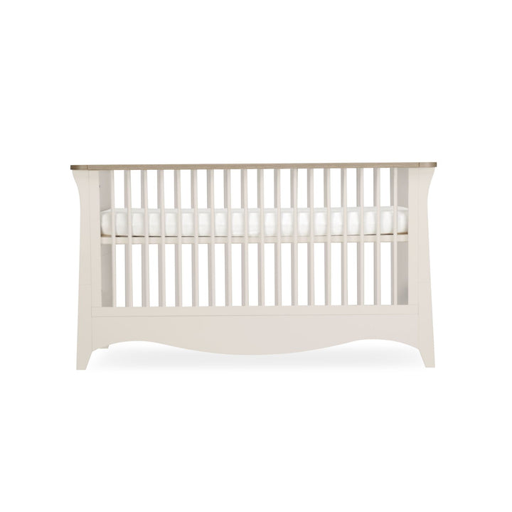 CuddleCo - Clara 3 Piece Set - Cot Bed, Dresser Changer & Wardrobe - Cashmere & Ash - Mabel & Fox