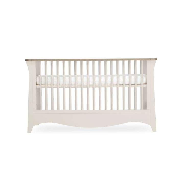 CuddleCo - Clara Cot Bed, Dresser Changer & Wardrobe - 3 Piece - Cashmere & Ash