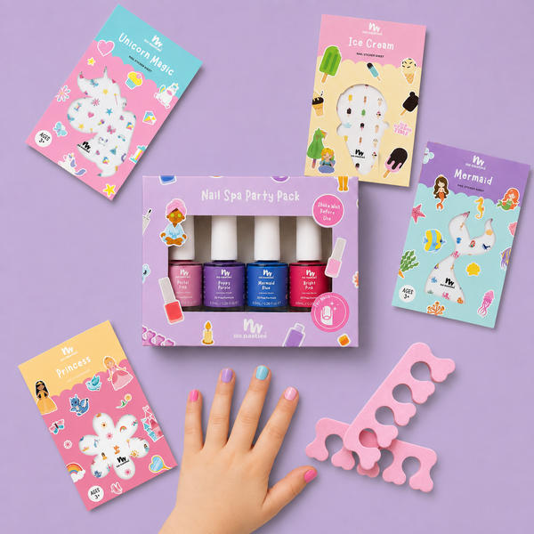 No Nasties Kids - Nail Polish Gift Set - Nail Spa Party Pack