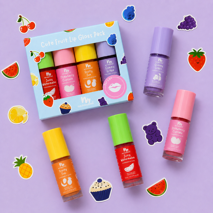 No Nasties - Lip Gloss Gift Set - Fruity 4 Pack
