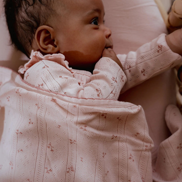 Little Dutch - Bassinet Blanket - Pure Blossom