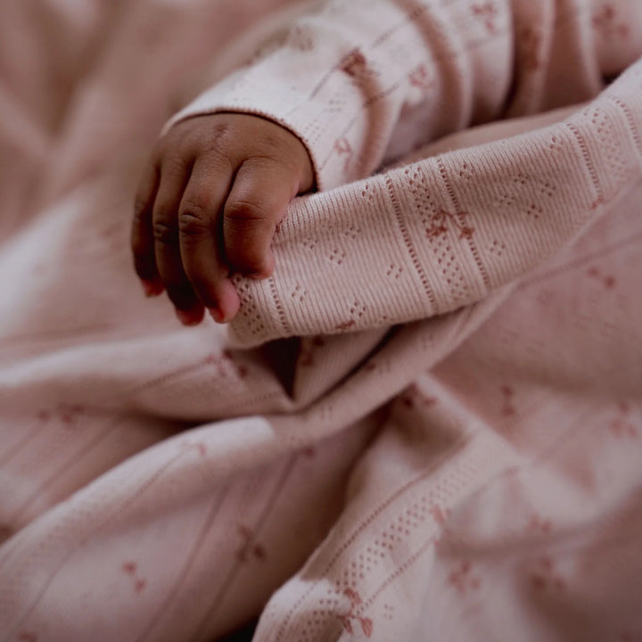 Little Dutch - Bassinet Blanket - Pure Blossom