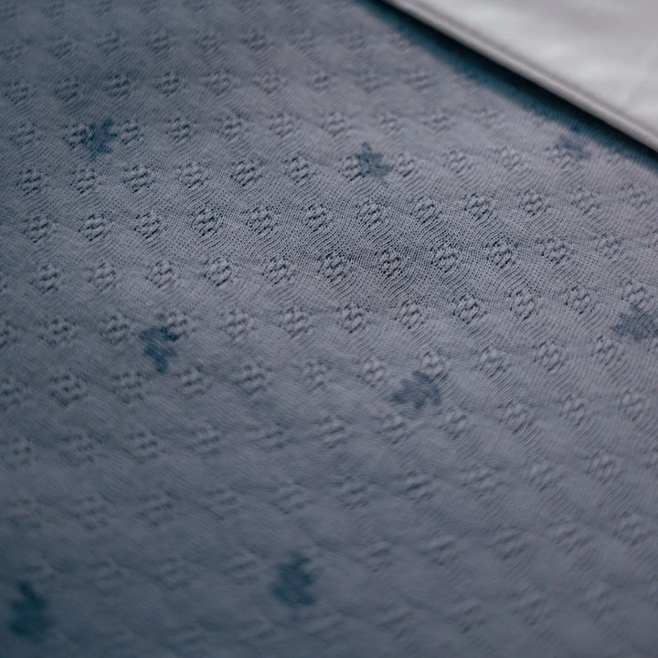 Little Dutch - Bassinet Blanket - Pure Denim Blue