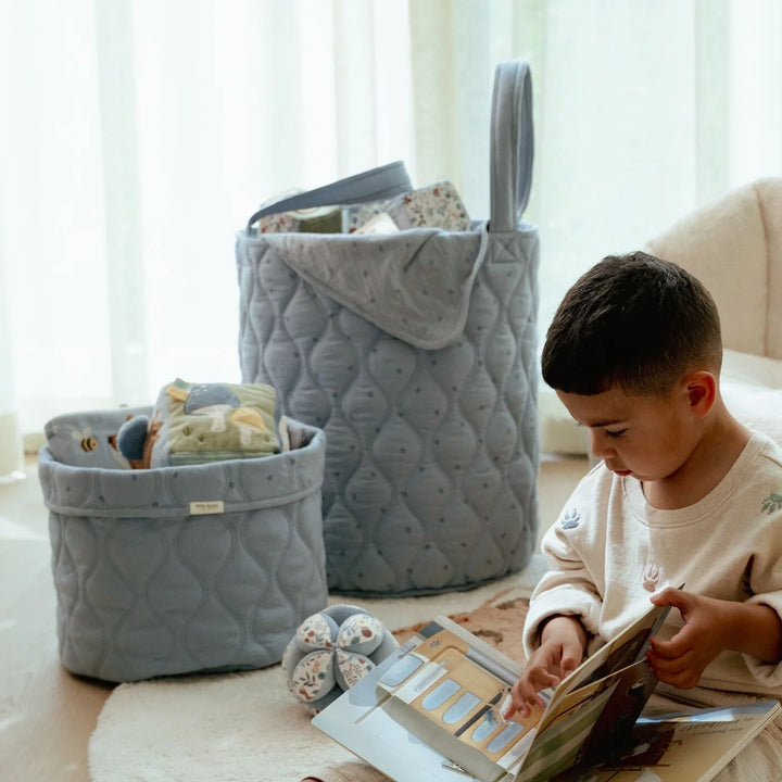 Little Dutch - Large Storage Basket - Pure Denim Blue - Mabel & Fox