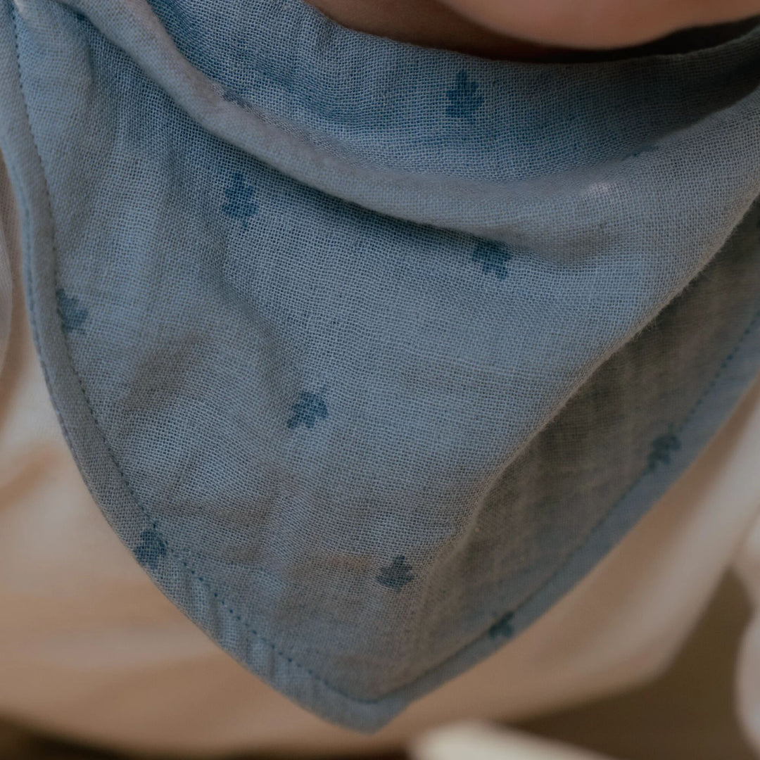 Little Dutch - Bandana Bib Set - Pure Denim Blue (2 Pack)