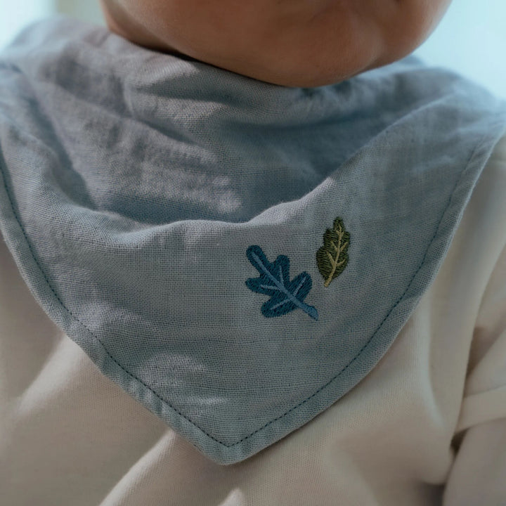 Little Dutch - Bandana Bib Set - Pure Denim Blue (2 Pack)