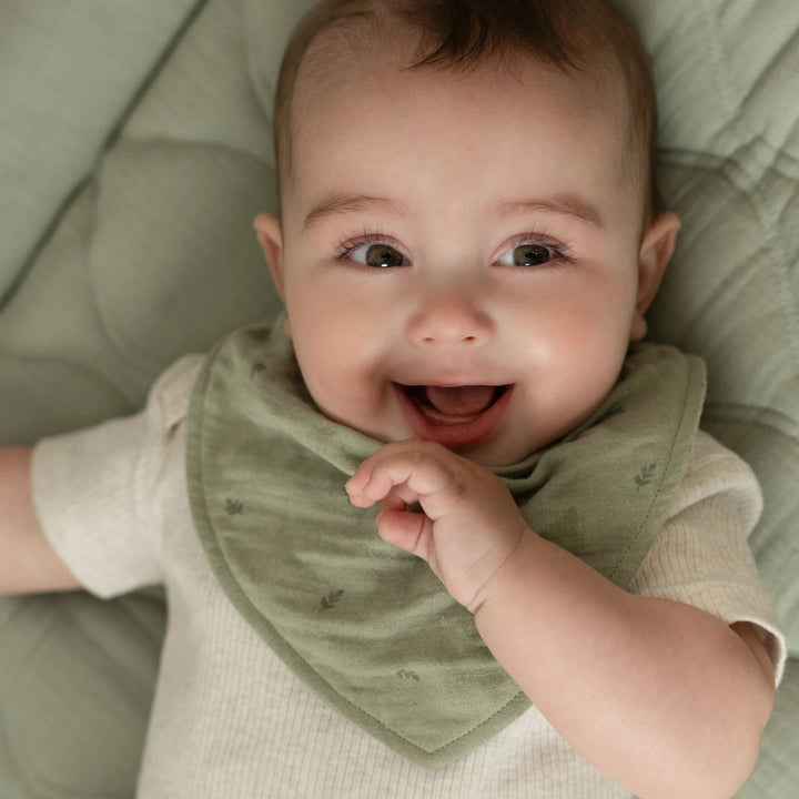 Little Dutch - Bandana Bib Set - Pure Sage (2 Pack) - Mabel & Fox