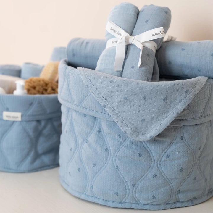 Little Dutch - Medium Storage Basket - Pure Denim Blue - Mabel & Fox
