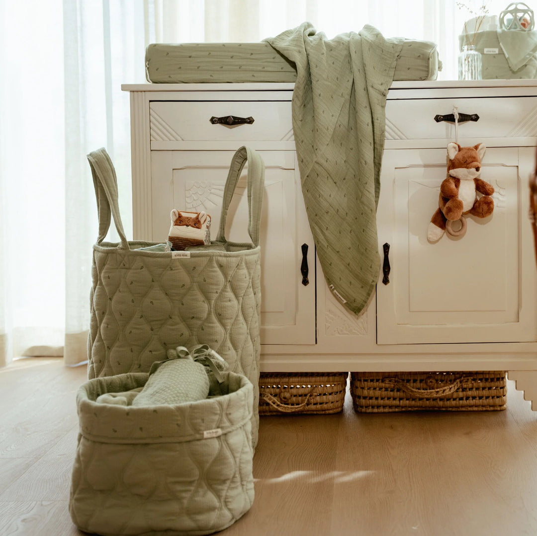 Little Dutch - Large Storage Basket - Pure Sage