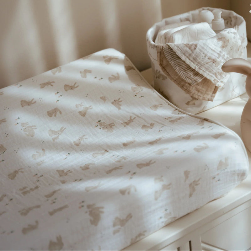 Little Dutch - Changing Mat Cover - Baby Bunny - Mabel & Fox