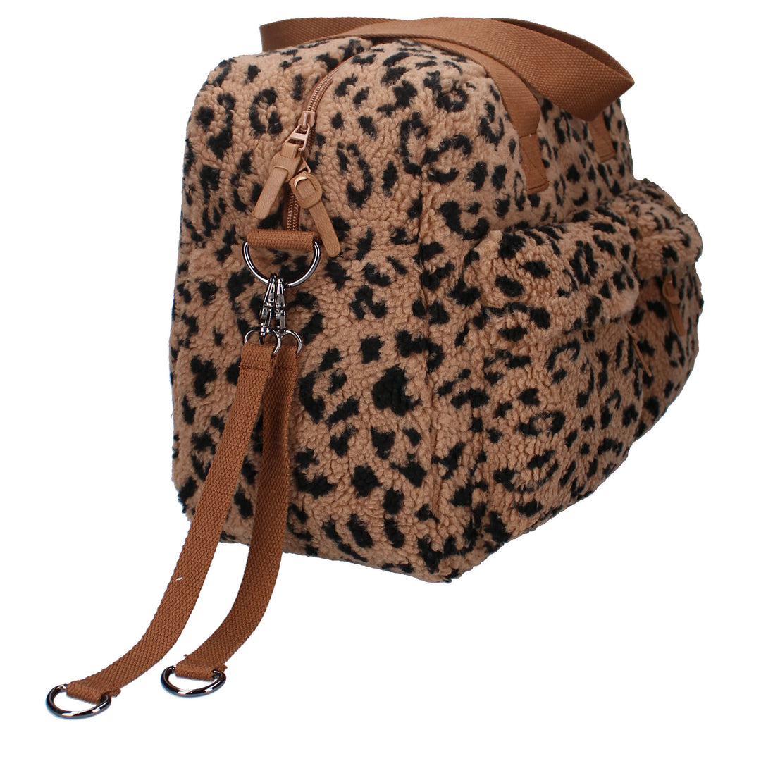 Kidzroom – Changing Bag Carry Allure – Beige Panther - Mabel & Fox