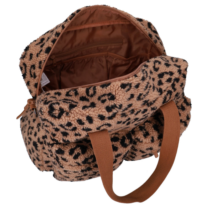 Kidzroom – Changing Bag Carry Allure – Beige Panther - Mabel & Fox