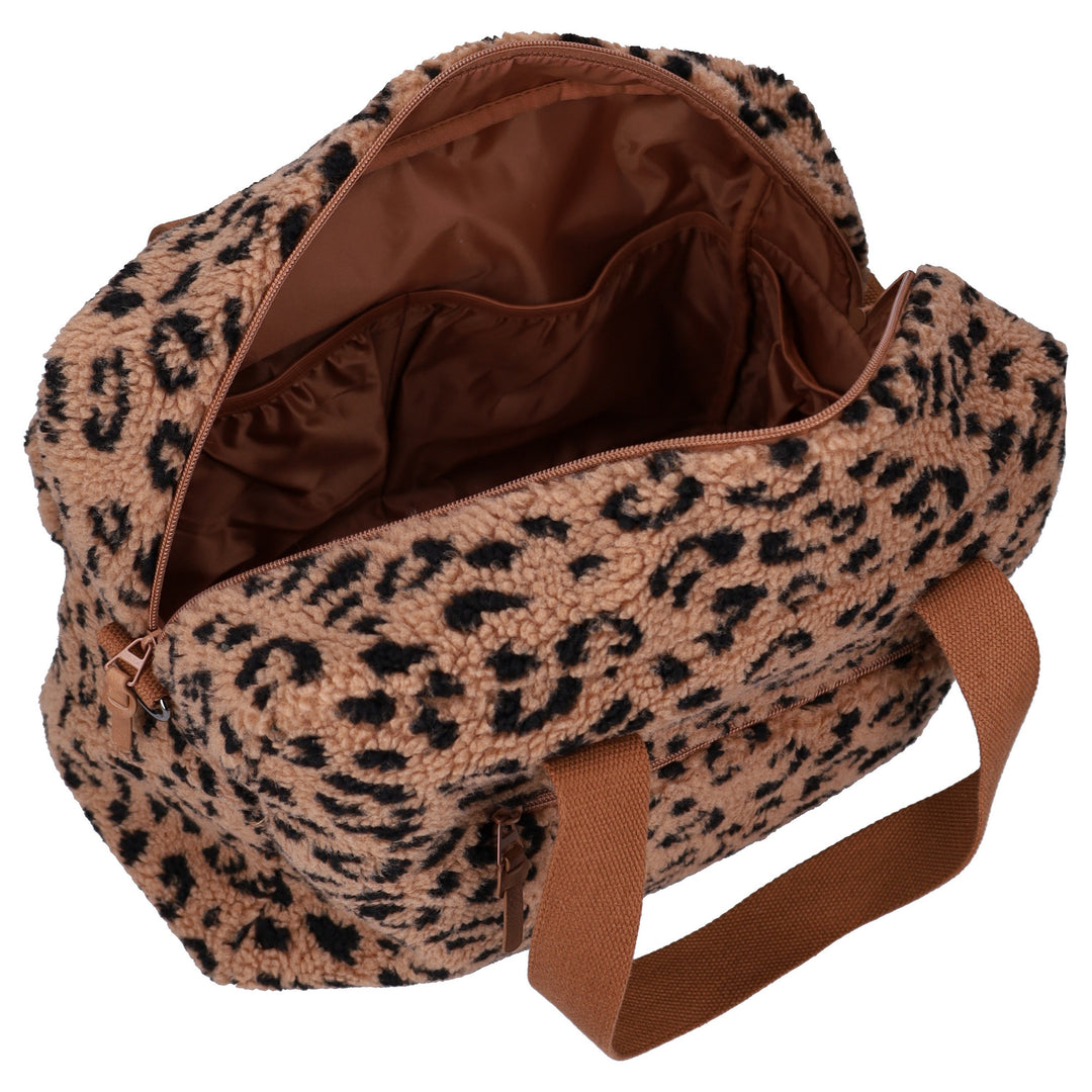Kidzroom – Changing Bag Carry Allure – Beige Panther - Mabel & Fox