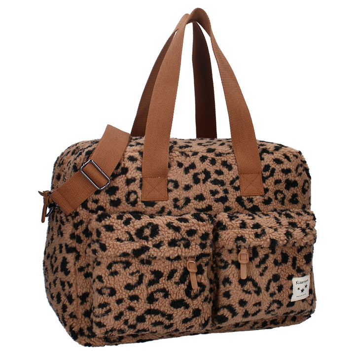 Kidzroom – Changing Bag Carry Allure – Beige Panther - Mabel & Fox