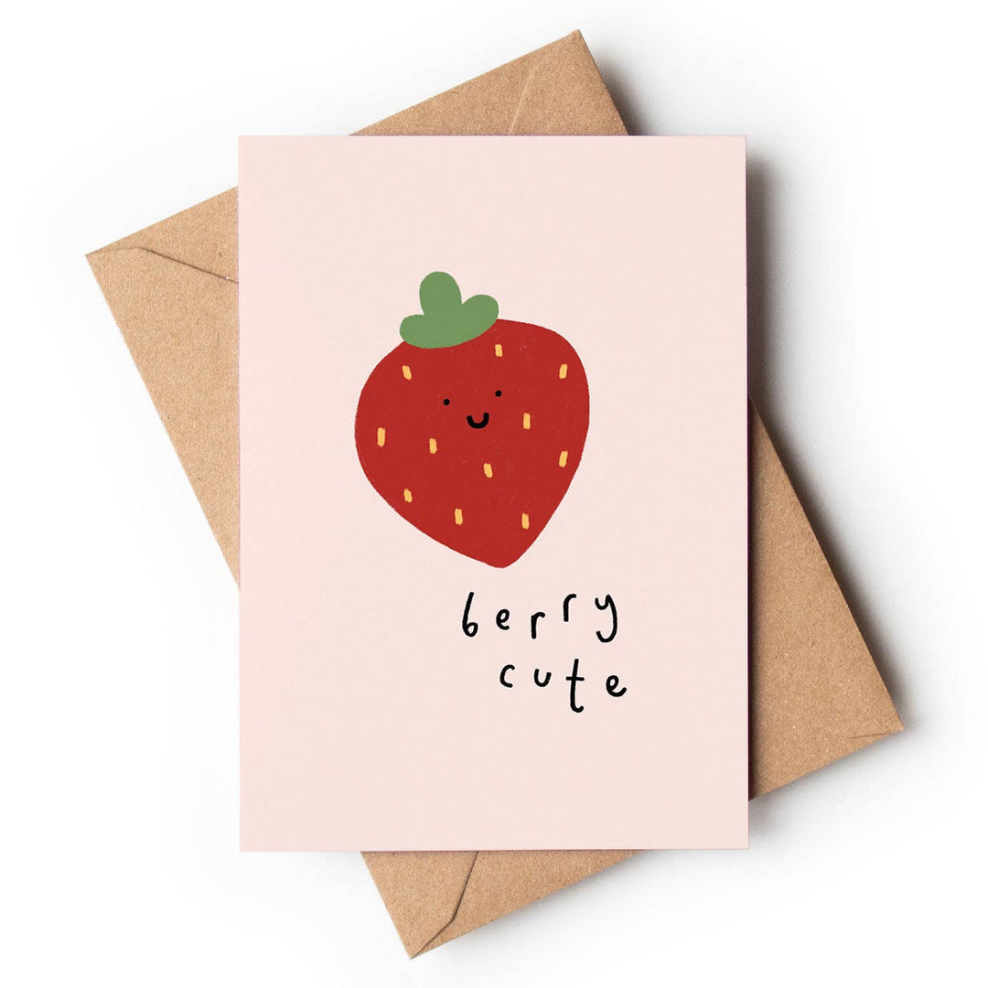 Kitty Makes - Greeting Card - Berry Cute - Mabel & Fox