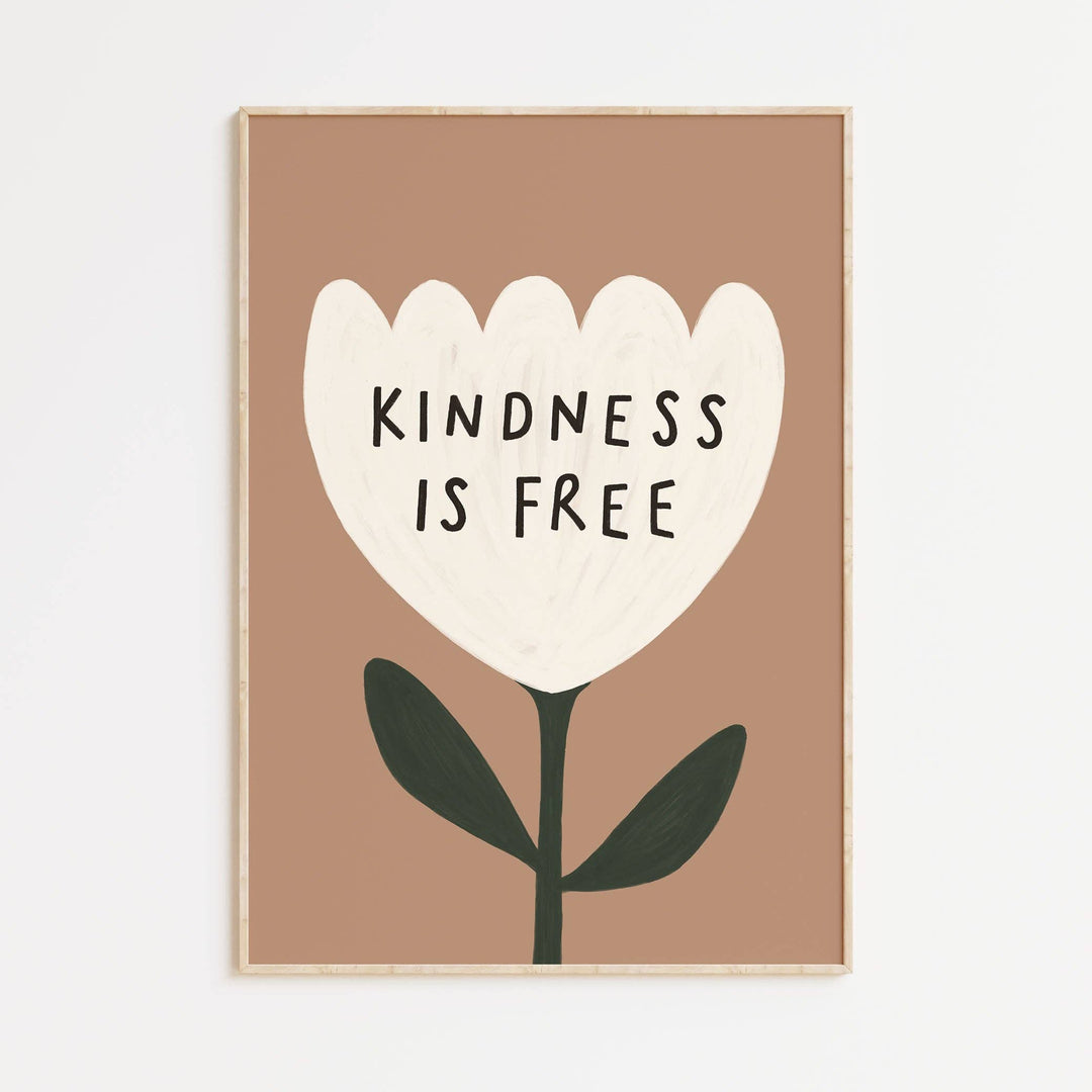 Kitty Makes - Kindness Is Free - A4 - Mabel & Fox