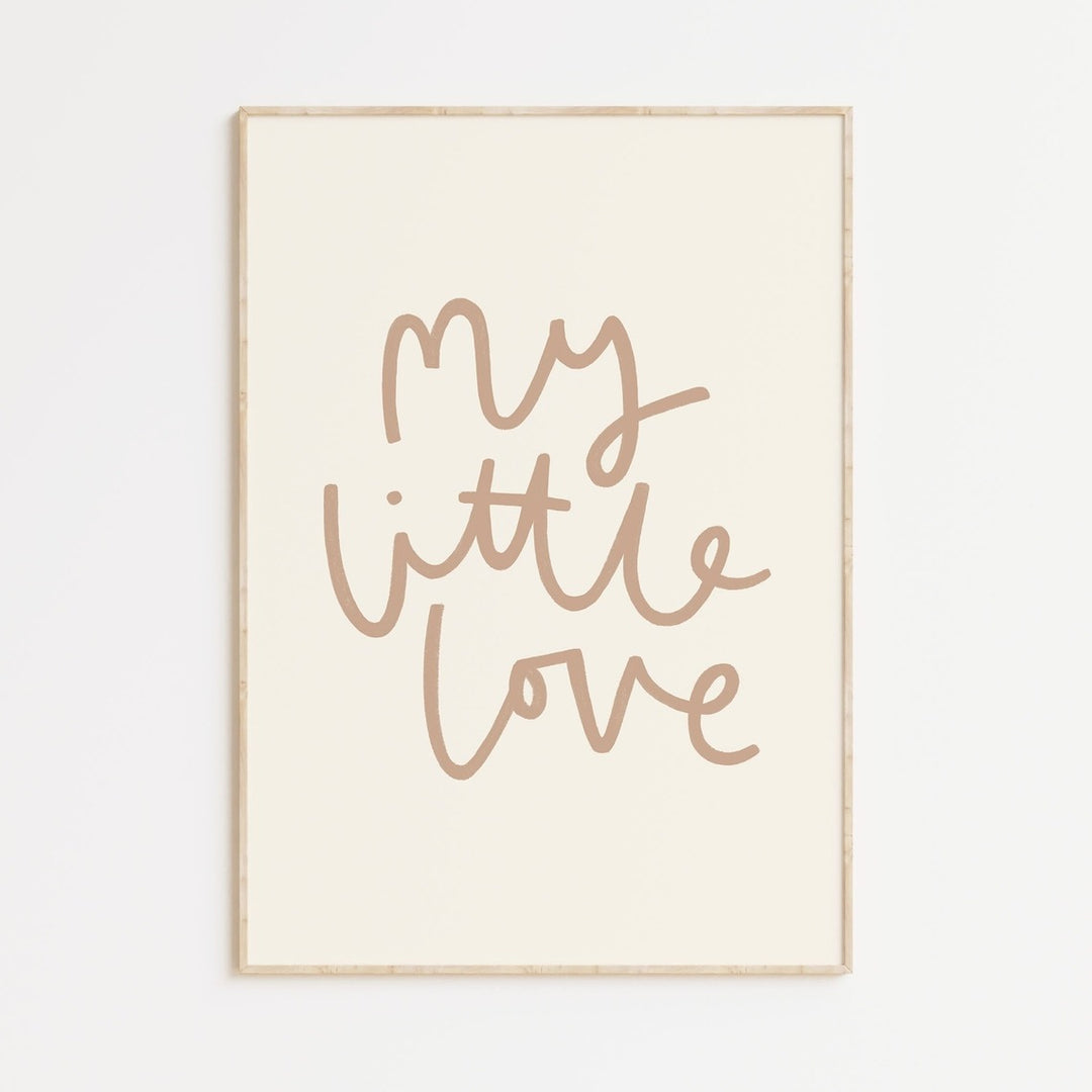 Kitty Makes - My Little Love Print - Neutral - A4 - Mabel & Fox