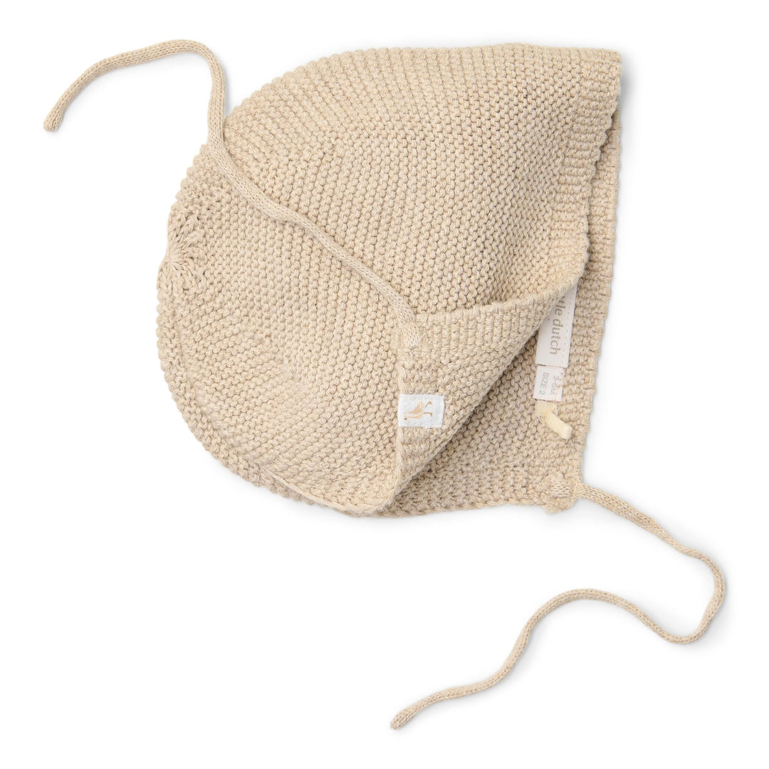 Little Dutch - Knitted Hat - Soft Beige Melee