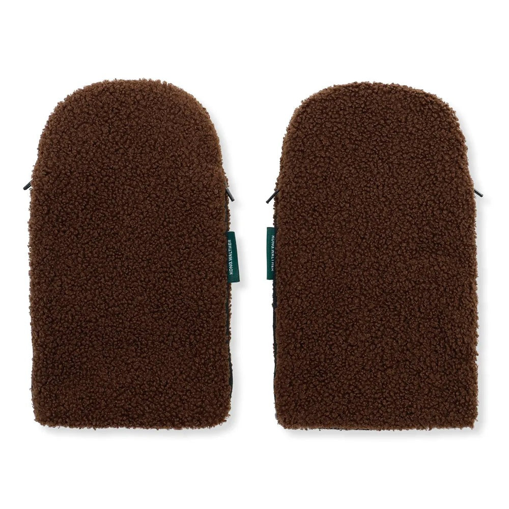 Kong Walther - Stroller Gloves - Brown Teddy - Mabel & Fox